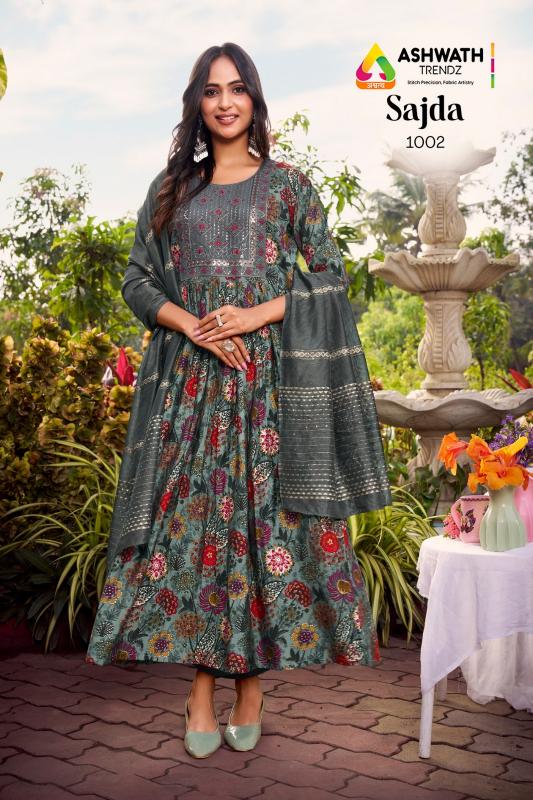Ashwath Sajda catalog wholesale anarkali kurtis in mumbai