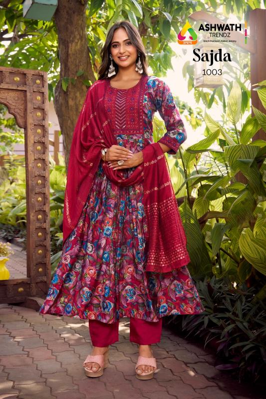 Ashwath Sajda catalog wholesale anarkali kurtis in mumbai