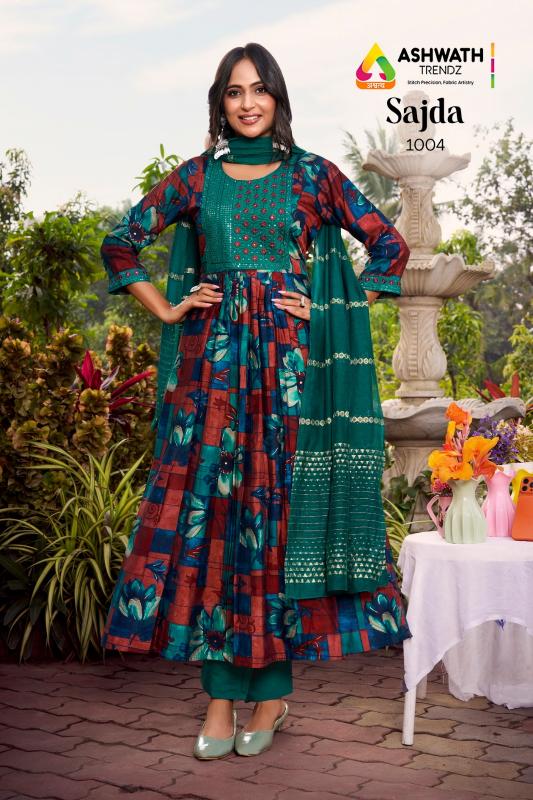Ashwath Sajda catalog wholesale anarkali kurtis in mumbai