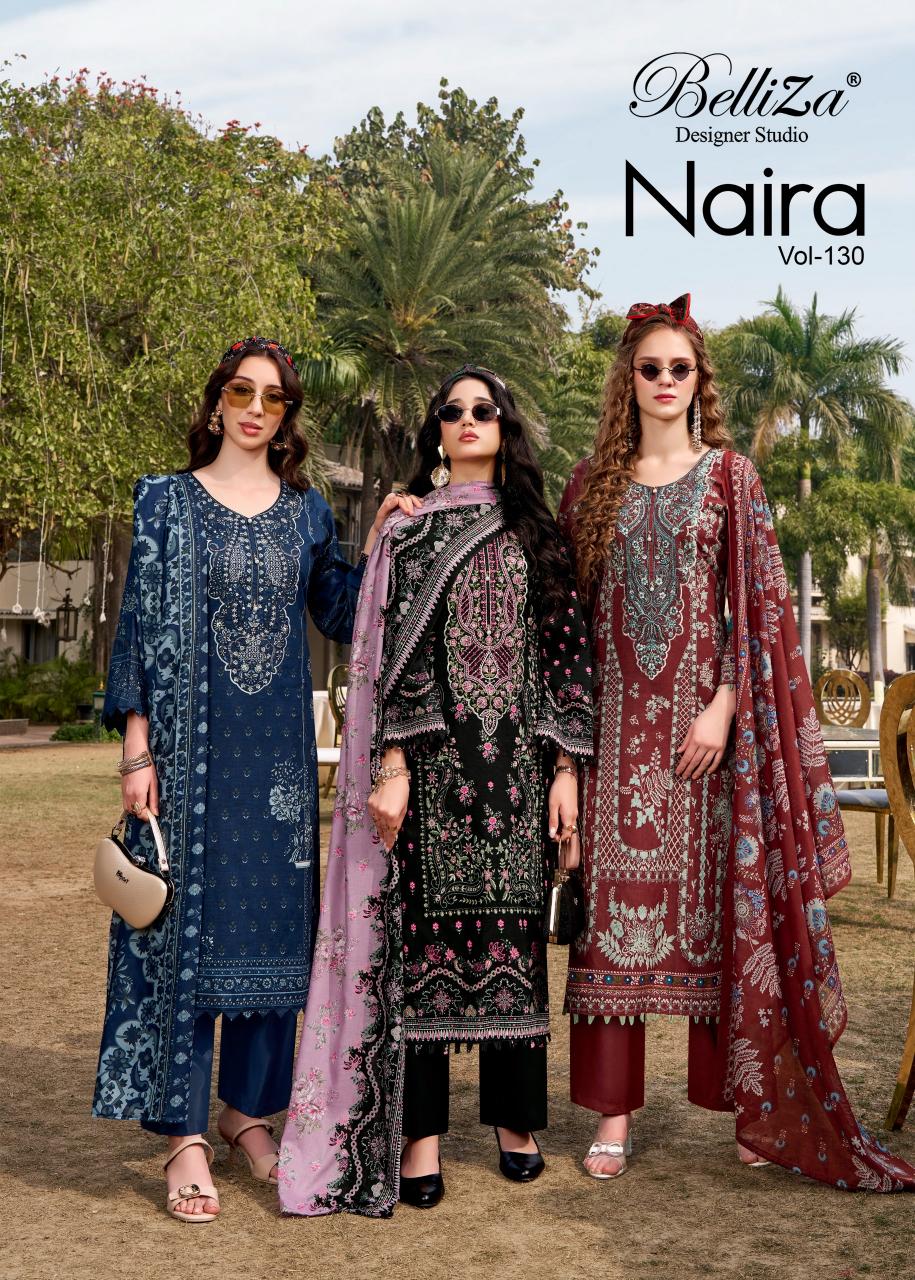 Belliza Naira Vol 130 catalog surat dress material retail market online
