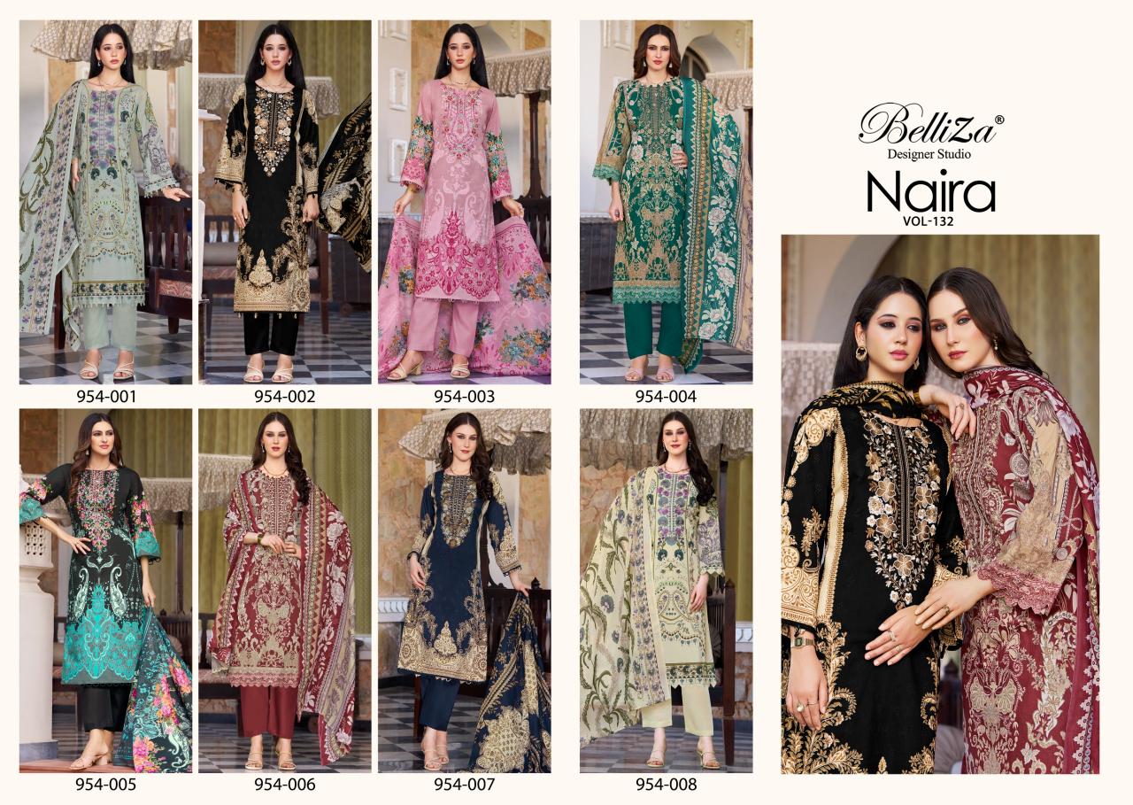 Belliza Naira Vol 132 catalog cotton dress material manufacturers in surat