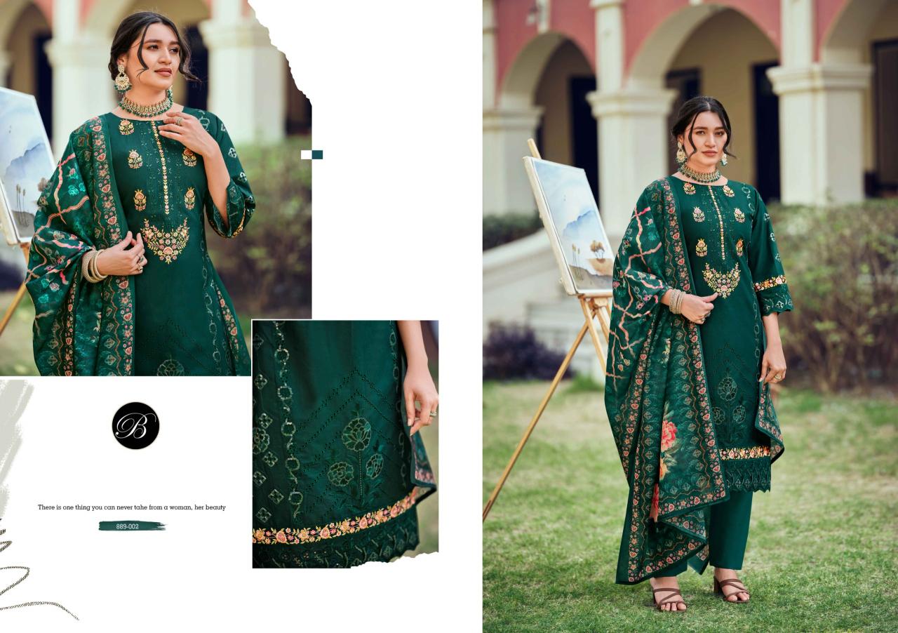 BelliZa Ombre Zoya catalog dress materials exporters in surat