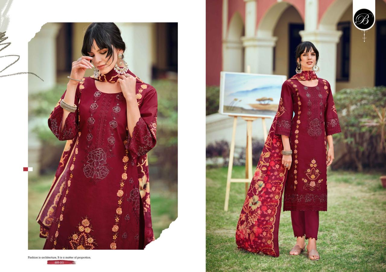 BelliZa Ombre Zoya catalog dress materials exporters in surat