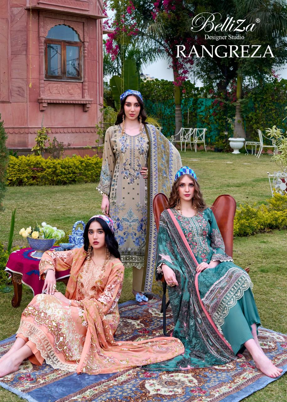 BelliZa Rangreza catalog dress material manufacturar in surat
