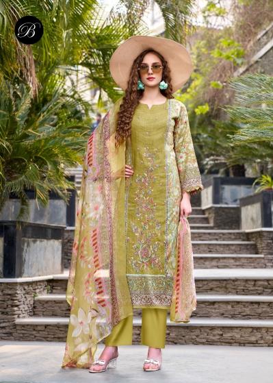BelliZa Rehana catalog cotton dress material surat