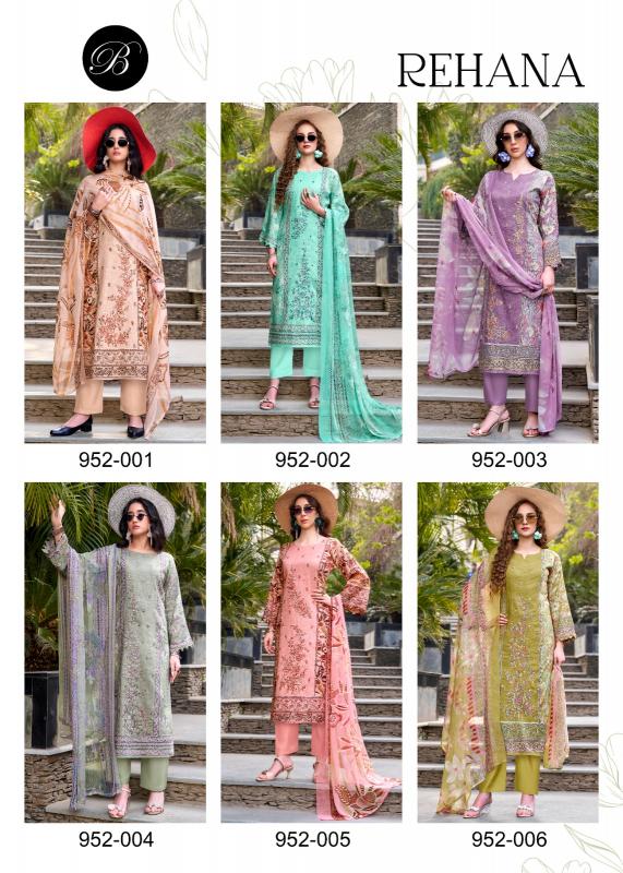 BelliZa Rehana catalog cotton dress material surat