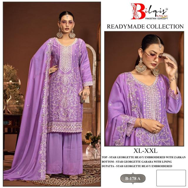 Bilqis B 178 A To D catalog pakistani suits wholesale surat
