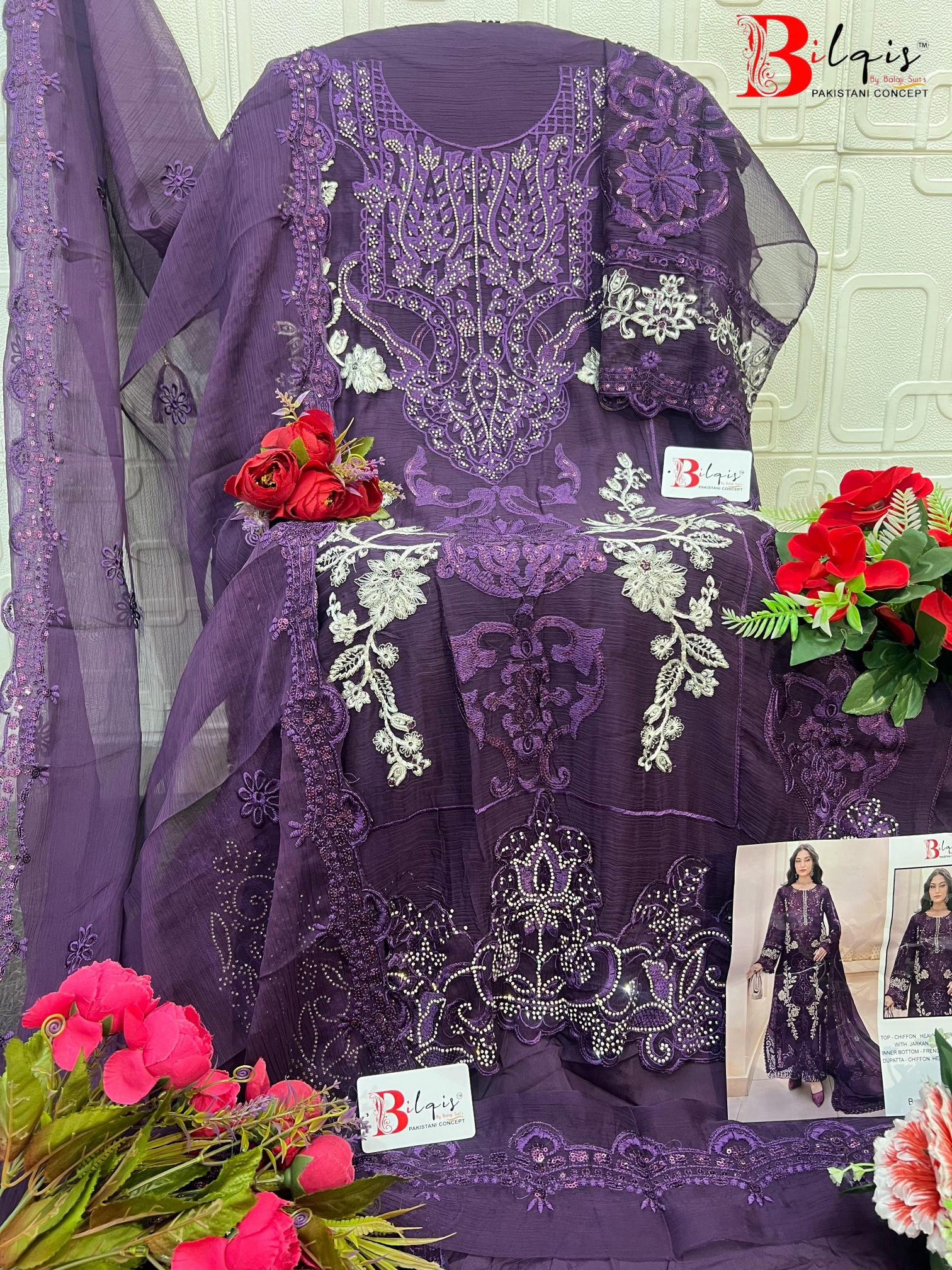 Bilqis B 246 A To D catalog pakistani suit wholesale market