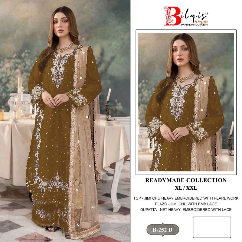 Bilqis B 252 A To D catalog pakistani suit wholesalers