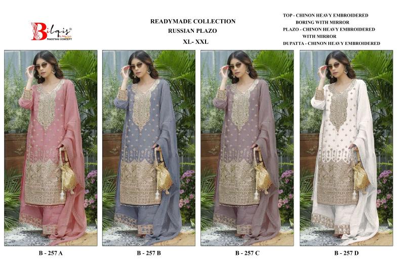 Bilqis B 257 A To D catalog pakistani readymade suit wholesaler manchester