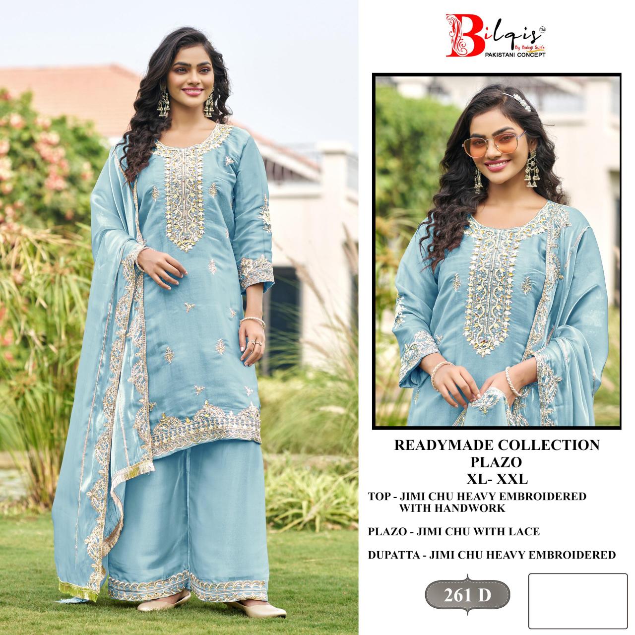 Bilqis B 261 A To D catalog pakistani suit wholesale birmingham