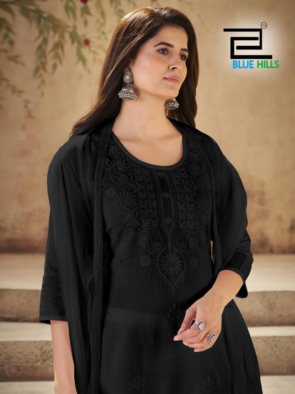 Blue Hills Black Cloud catalog branded kurtis wholesale bulkli