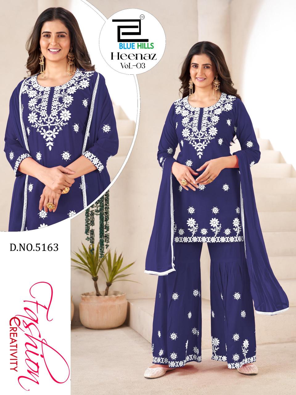 Blue Hills Heenaz vol 3 catalog wholesale kurtis catalog online