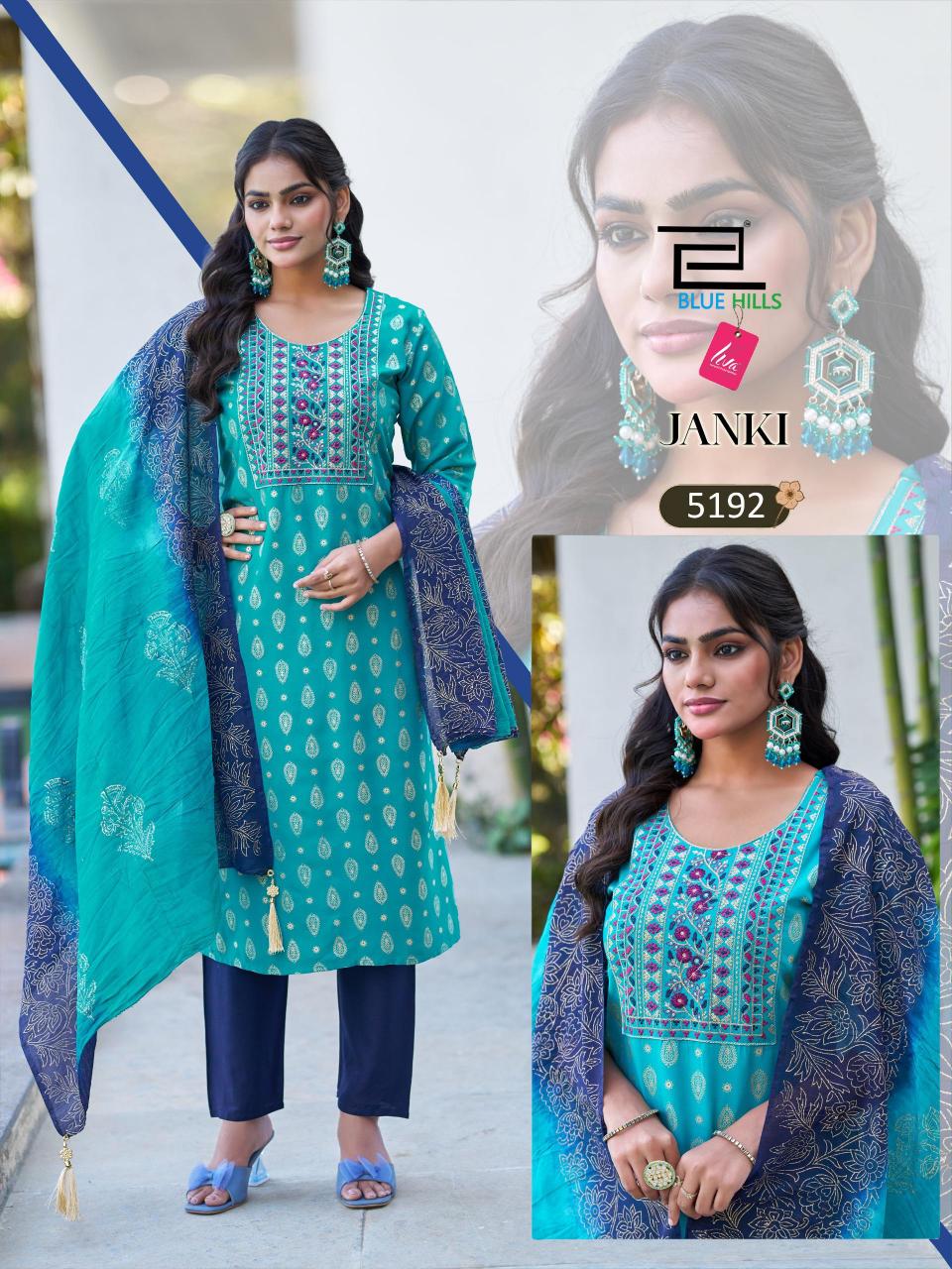 Blue Hills Janki catalog wholesale rayon kurti