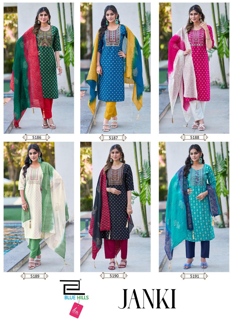 Blue Hills Janki catalog wholesale rayon kurti
