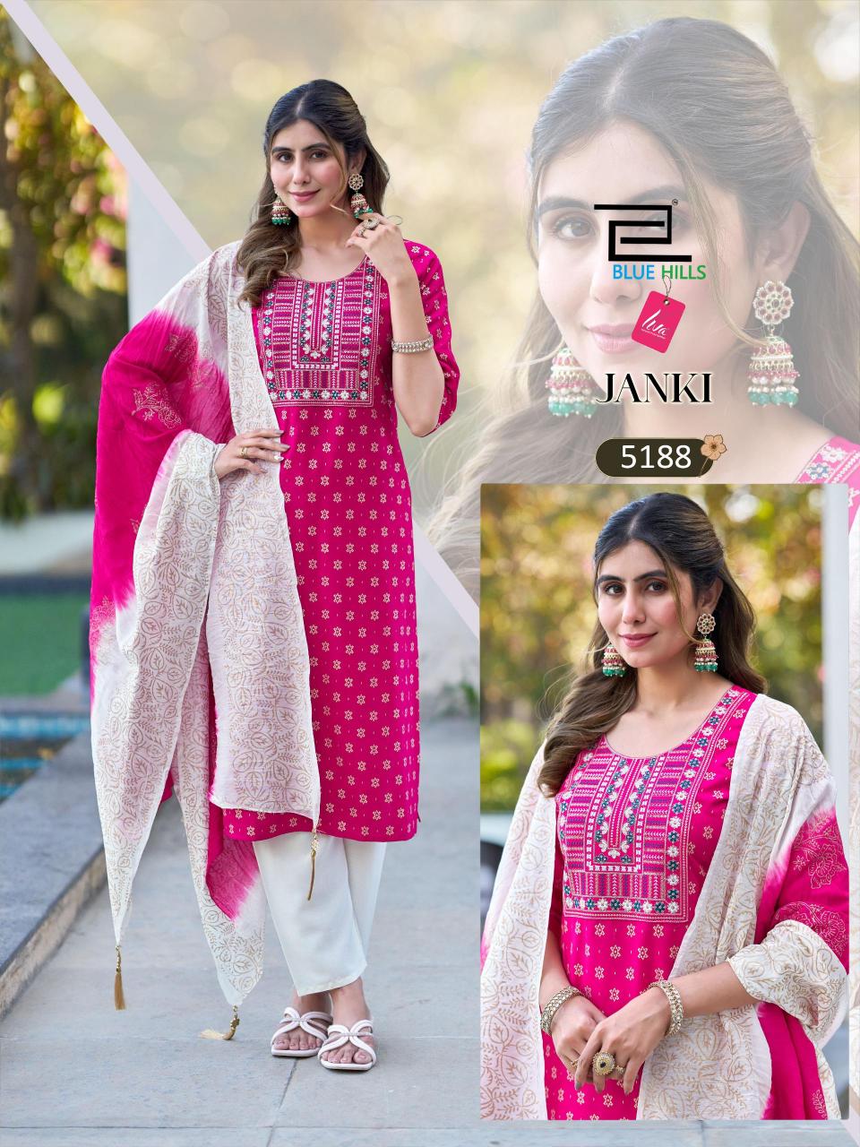 Blue Hills Janki catalog wholesale rayon kurti