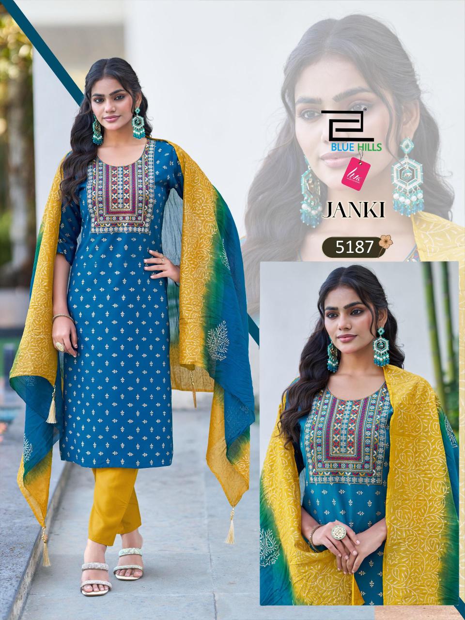Blue Hills Janki catalog wholesale rayon kurti