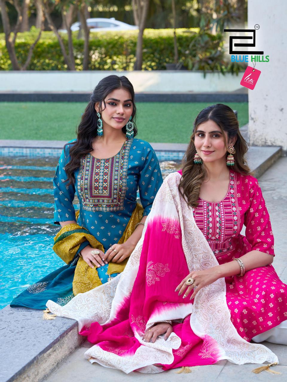 Blue Hills Janki catalog wholesale rayon kurti