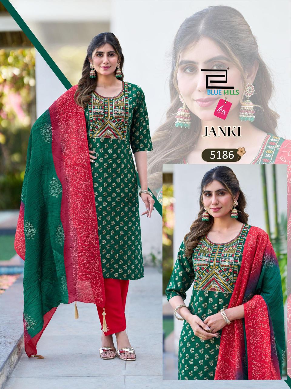 Blue Hills Janki catalog wholesale rayon kurti