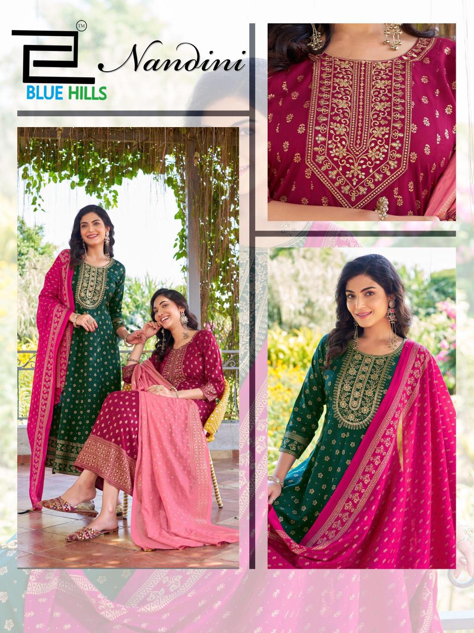 Blue Hills Nandini catalog branded kurtis wholesale in chennai