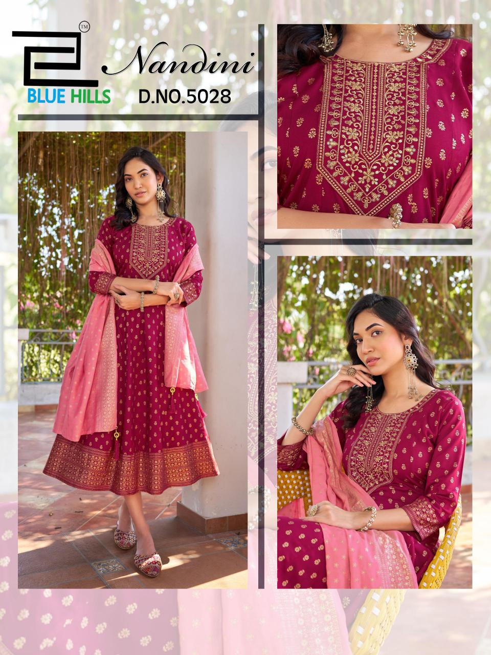 Blue Hills Nandini catalog branded kurtis wholesale in chennai