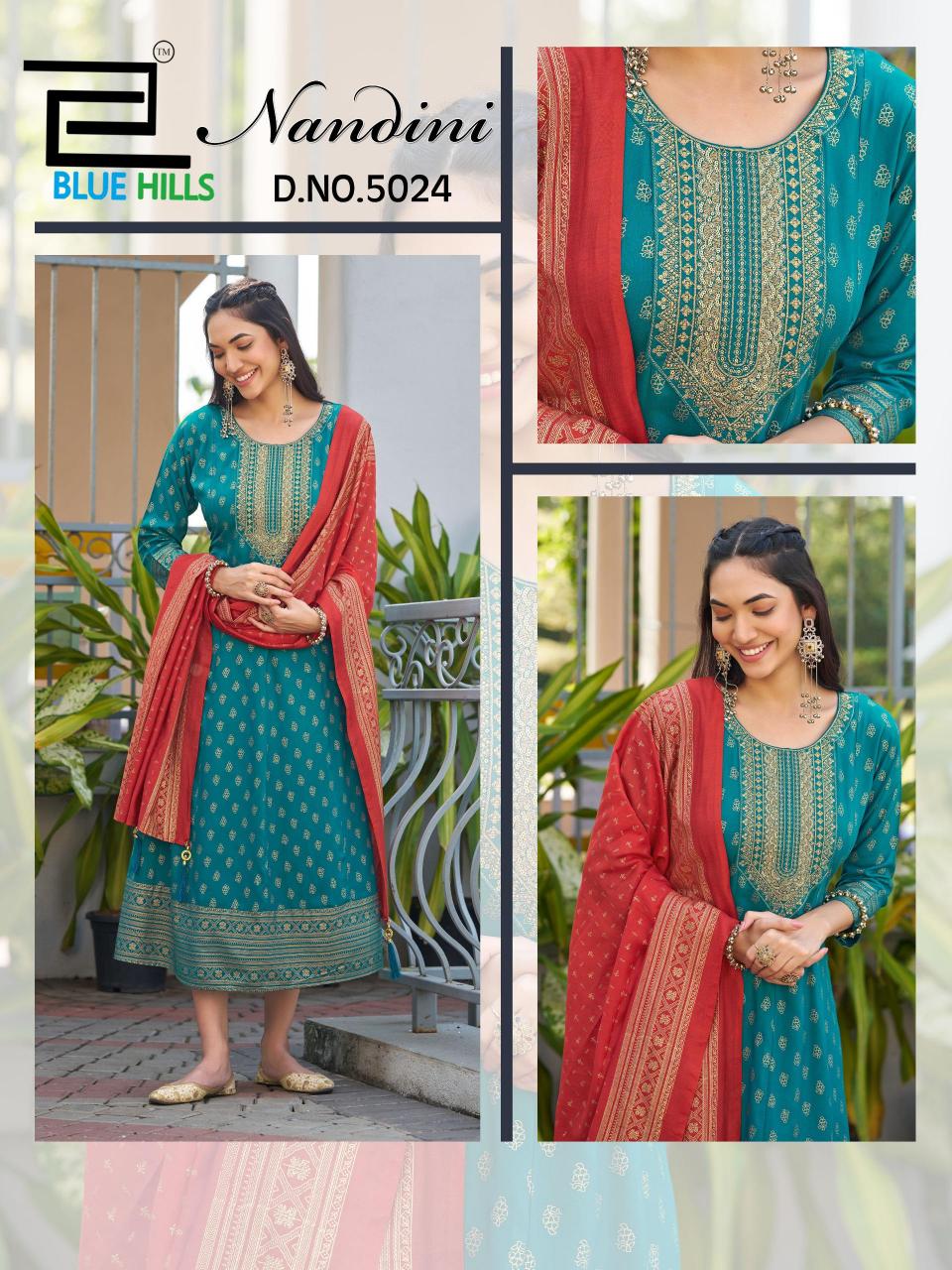 Blue Hills Nandini catalog branded kurtis wholesale in chennai