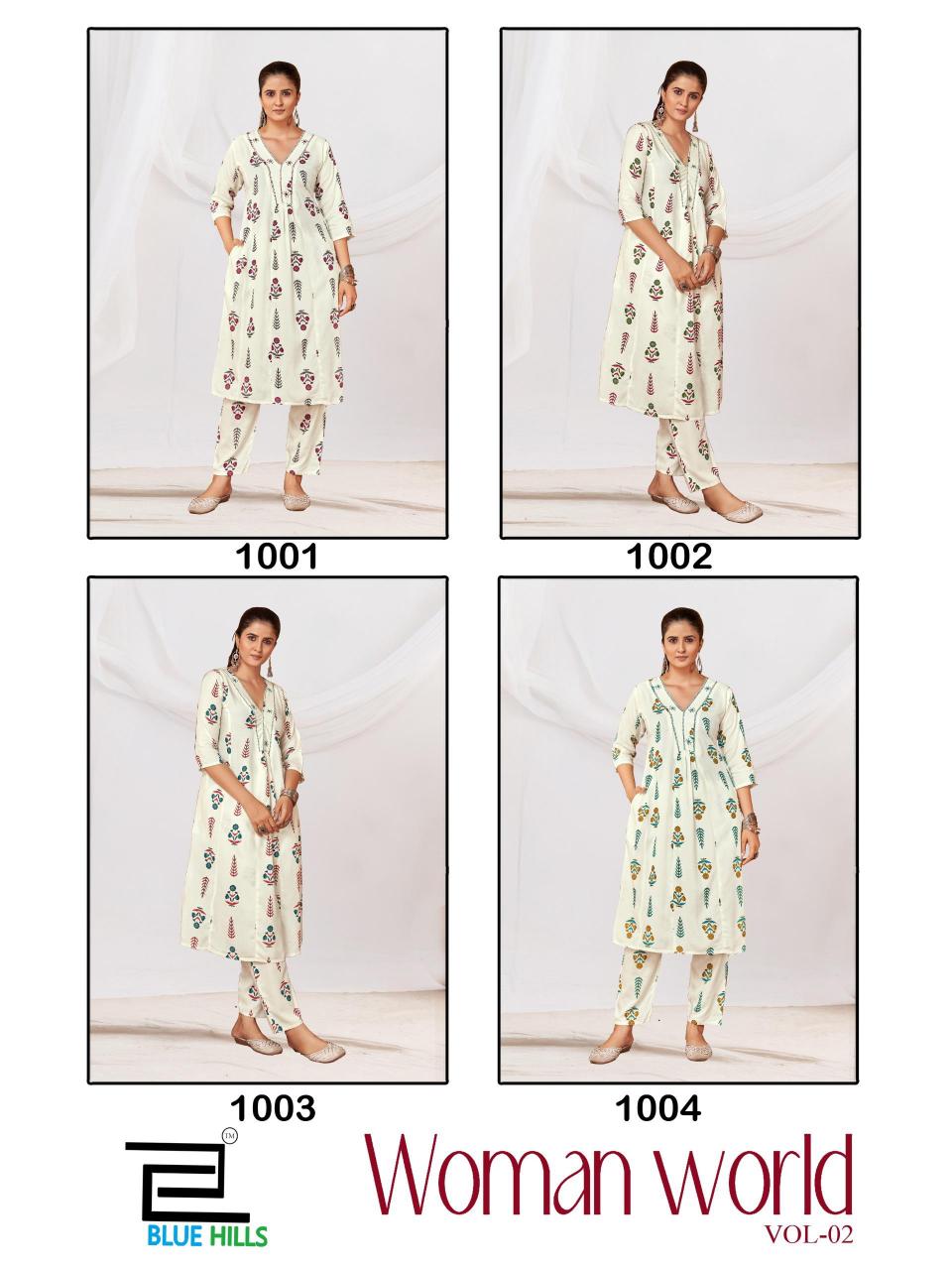 Blue Hills Woman World vol 2 catalog white co ord set