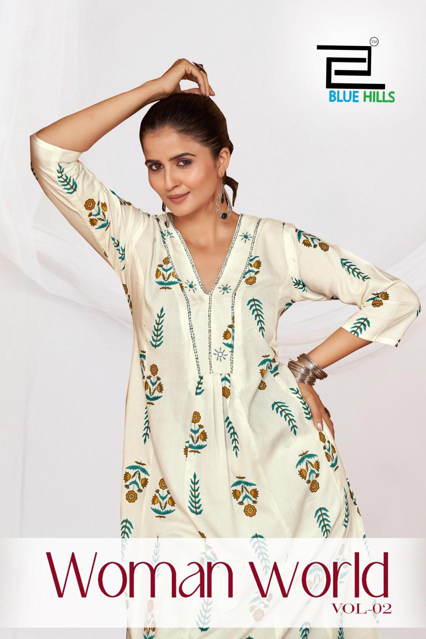 Blue Hills Woman World vol 2 catalog white co ord set
