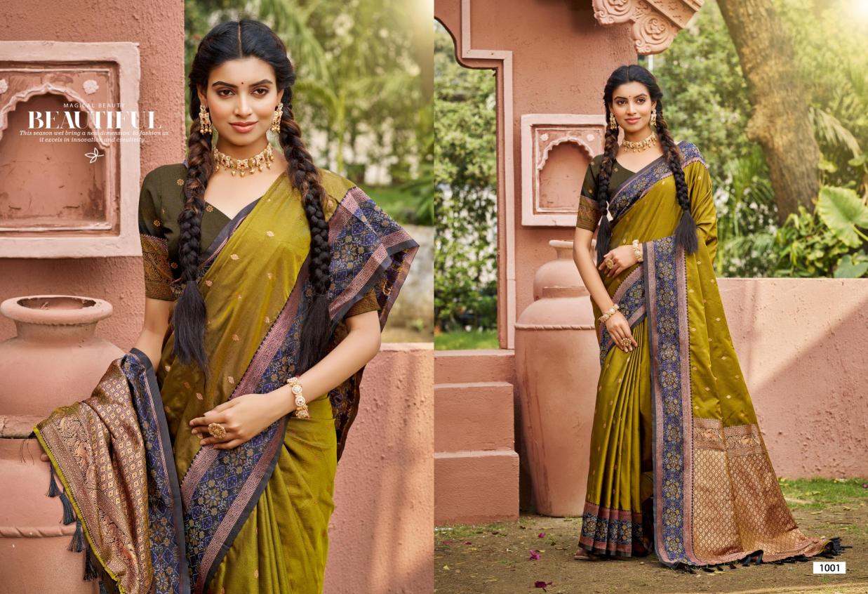 Bunawat - Kalamkari Sangam Prints SOFT SILK Woven Work Traditional Saree
