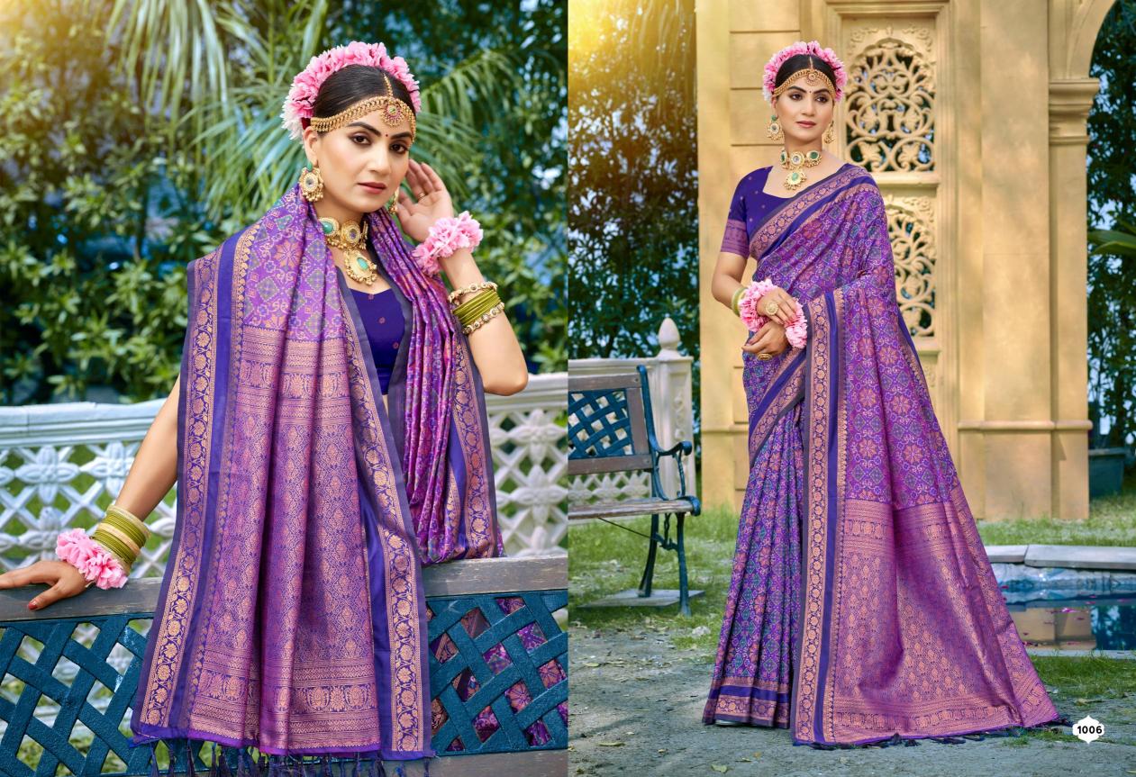Bunawat - Kantha silk Sangam Prints SOFT SILK Woven Work Traditional Saree