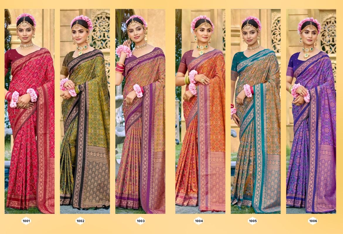 Bunawat - Kantha silk Sangam Prints SOFT SILK Woven Work Traditional Saree