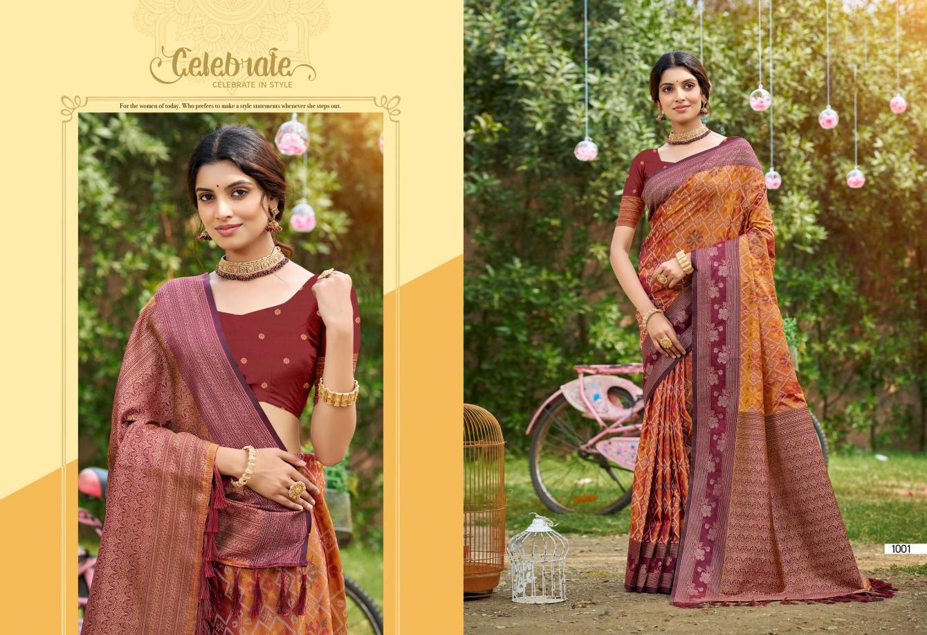 Bunawat - KRITIKS SILK Sangam Prints SOFT SILK Woven Work Traditional Saree