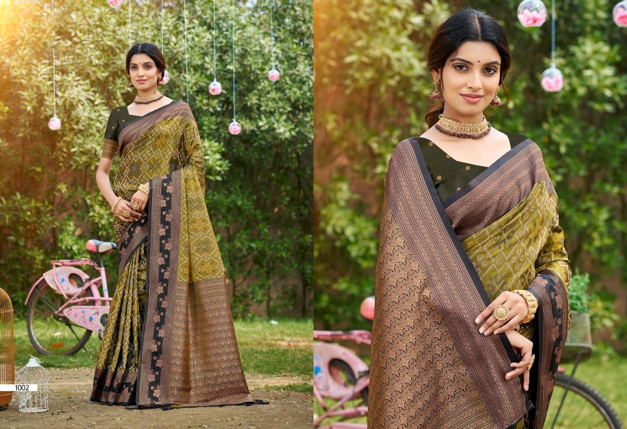 Bunawat - KRITIKS SILK Sangam Prints SOFT SILK Woven Work Traditional Saree