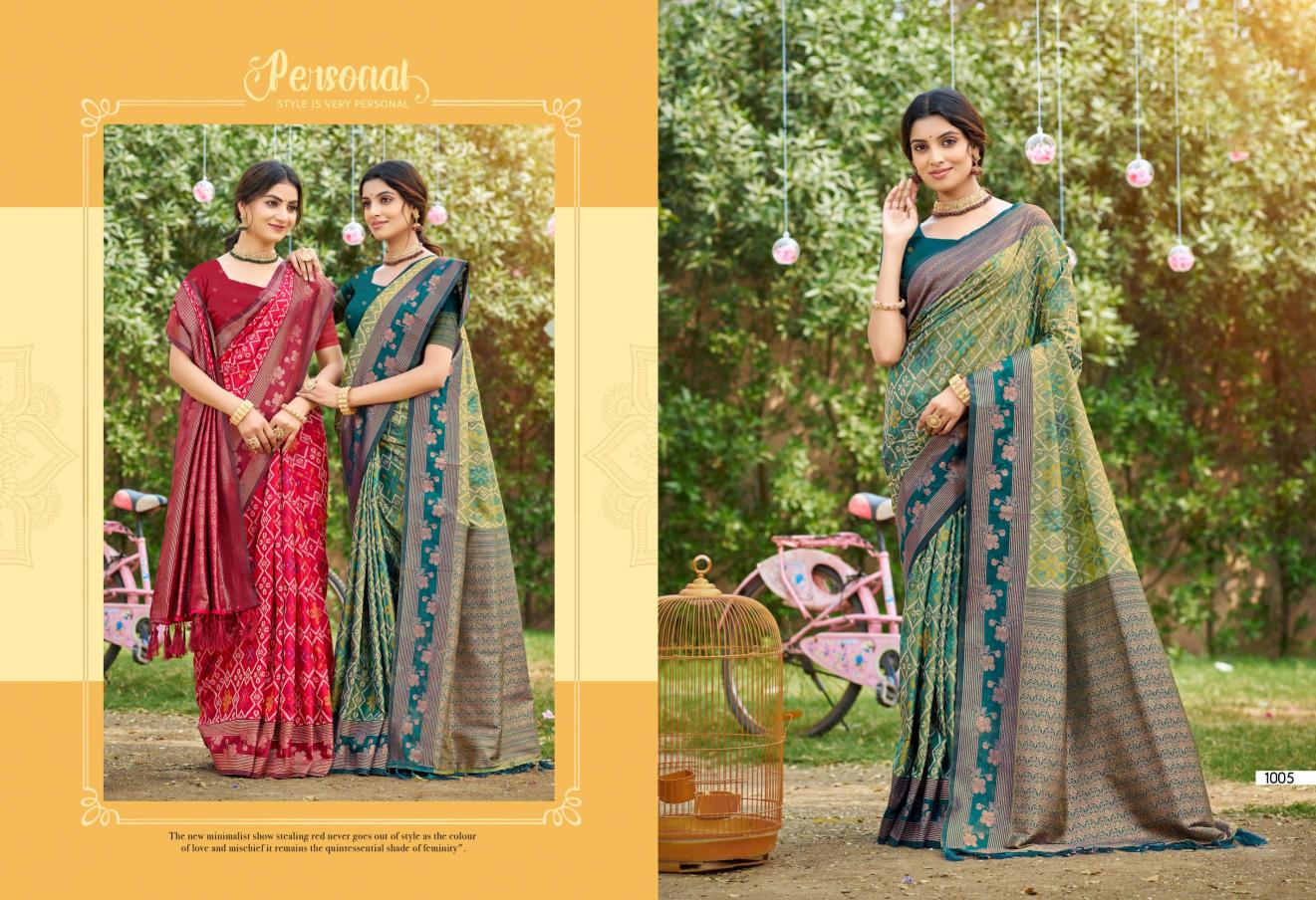 Bunawat - KRITIKS SILK Sangam Prints SOFT SILK Woven Work Traditional Saree