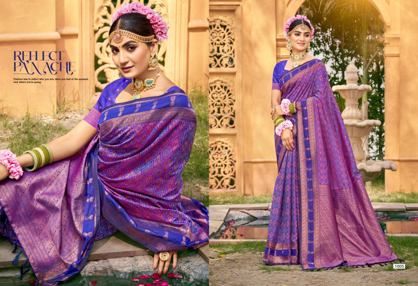 Bunawat - Lazrre Silk Sangam Prints SOFT SILK Woven Work Traditional Saree