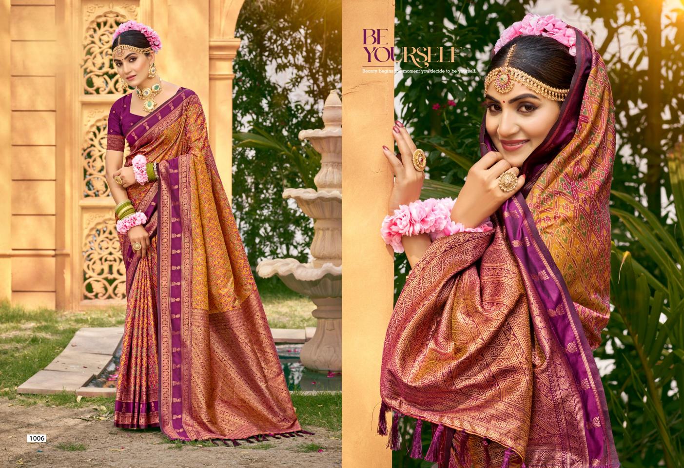 Bunawat - Lazrre Silk Sangam Prints SOFT SILK Woven Work Traditional Saree