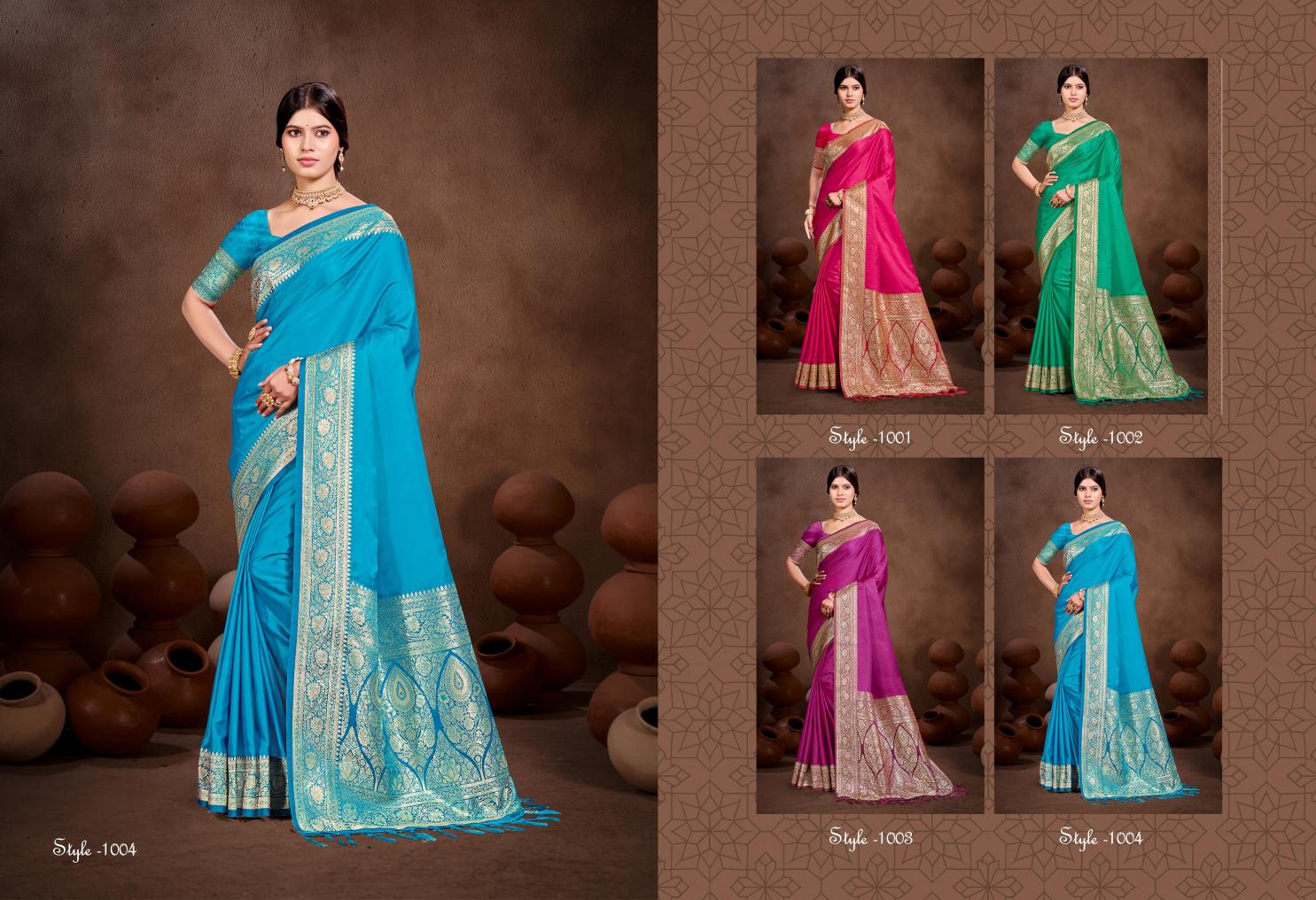 Bunawat - Nilima Sangam Prints Silk Woven Work Traditional Saree