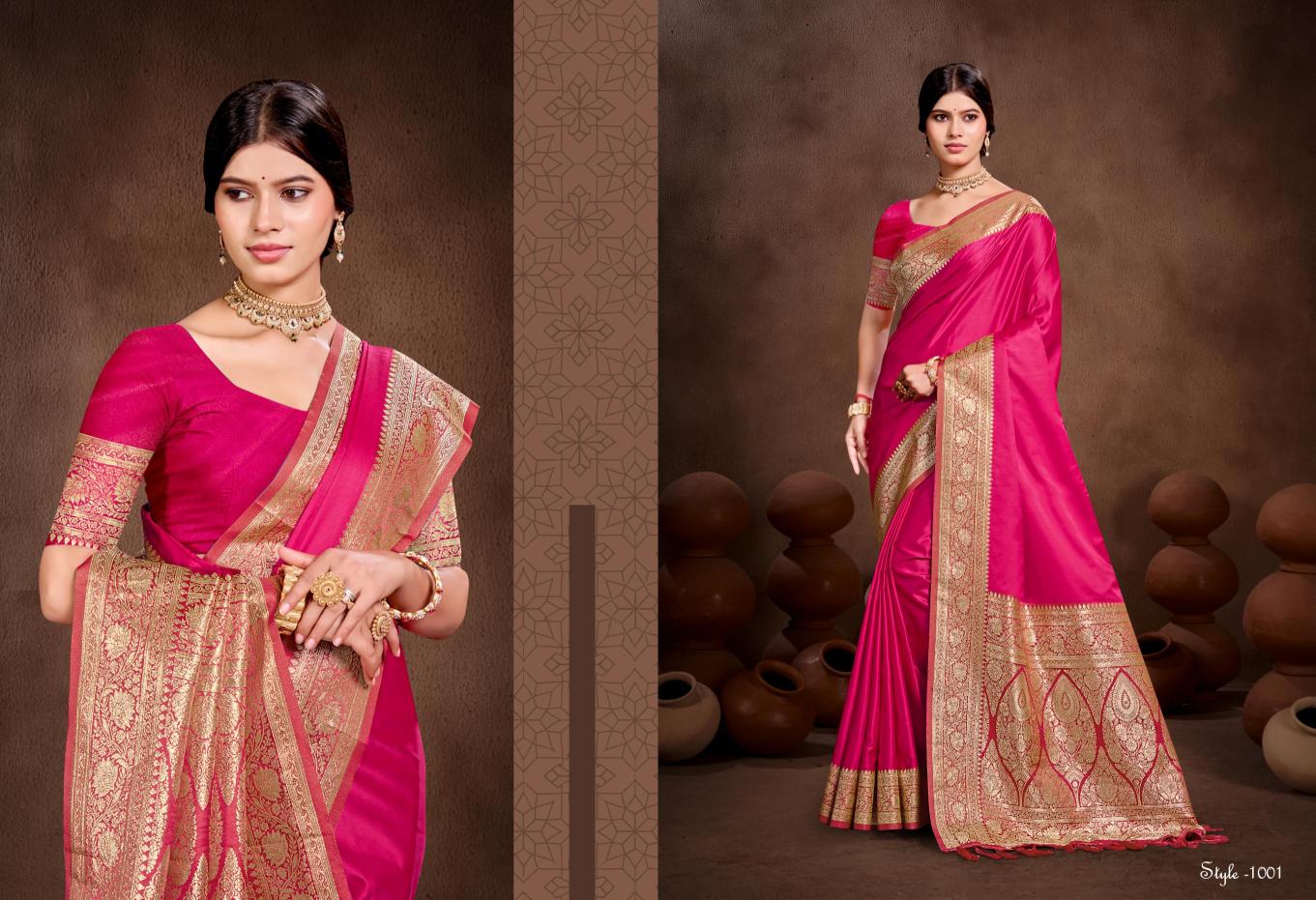 Bunawat - Nilima Sangam Prints Silk Woven Work Traditional Saree