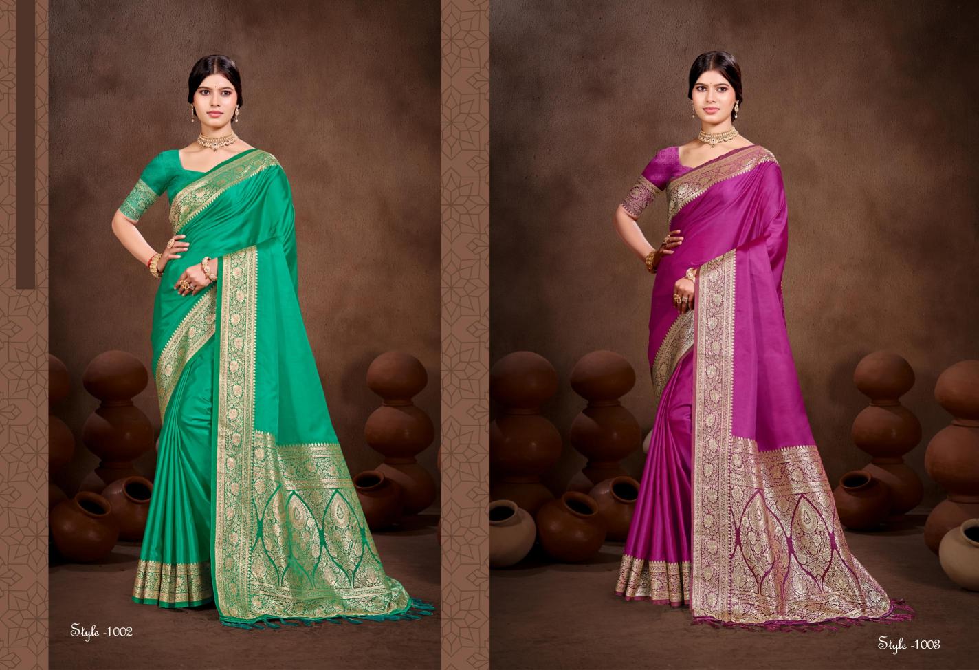 Bunawat - Nilima Sangam Prints Silk Woven Work Traditional Saree