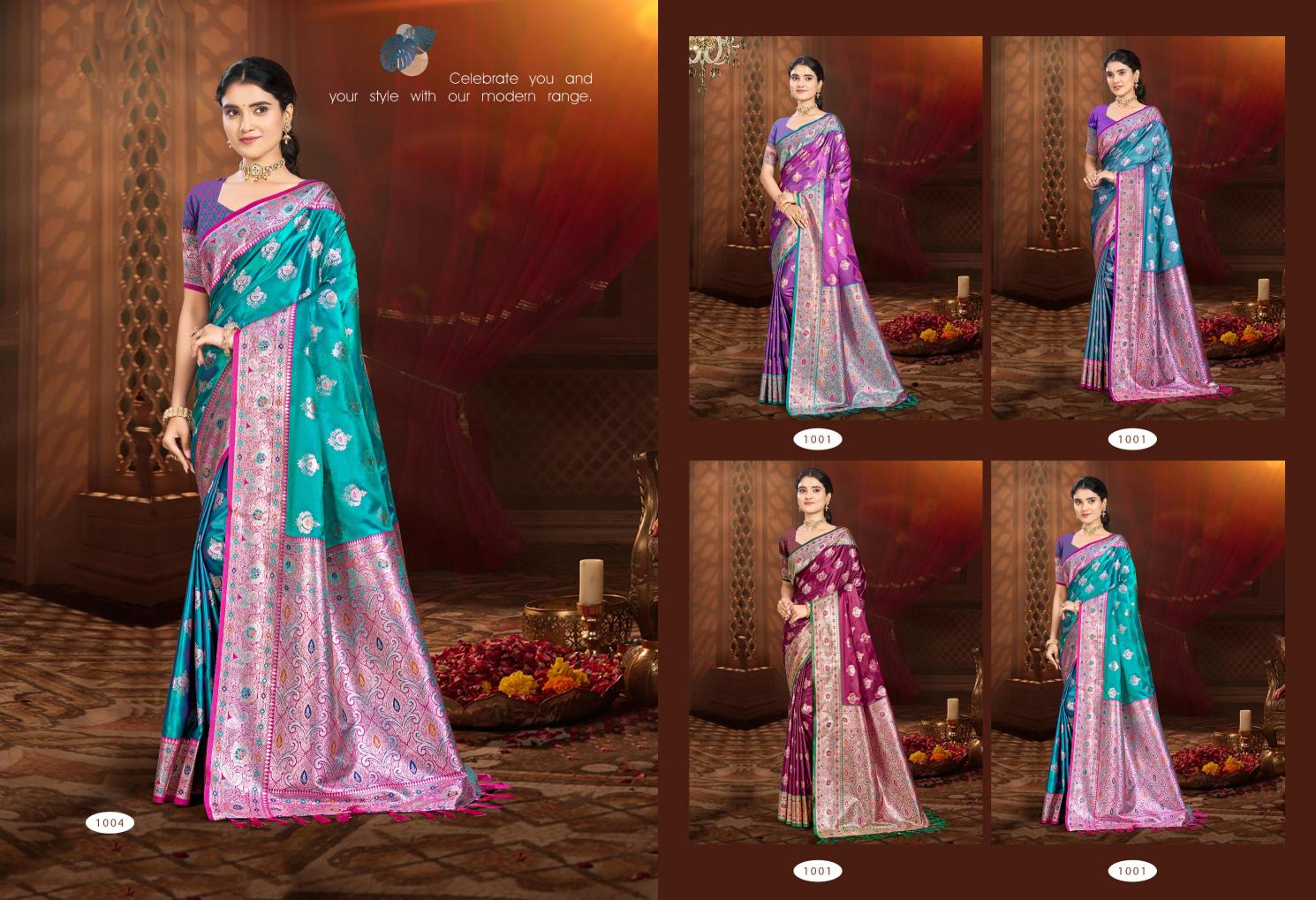 Bunawat - Plazma Silk 08 Sangam Prints SOFT SILK Woven Work Traditional Saree