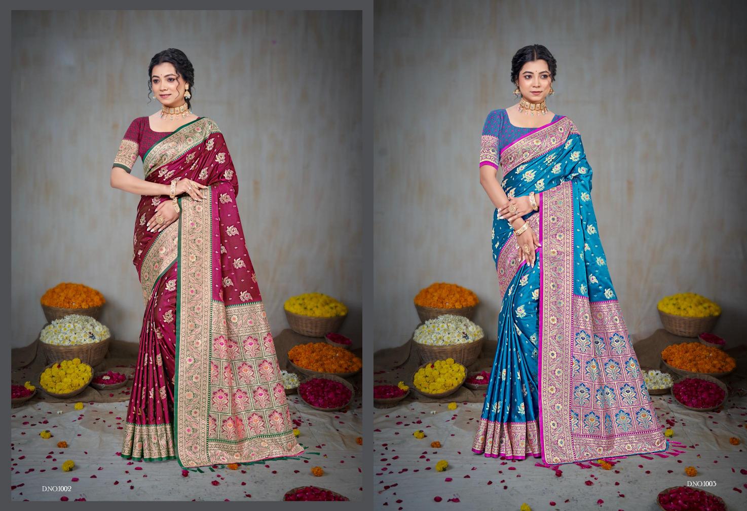 Bunawat - Plazma SIlk Sangam Prints Silk Woven Work Traditional Saree