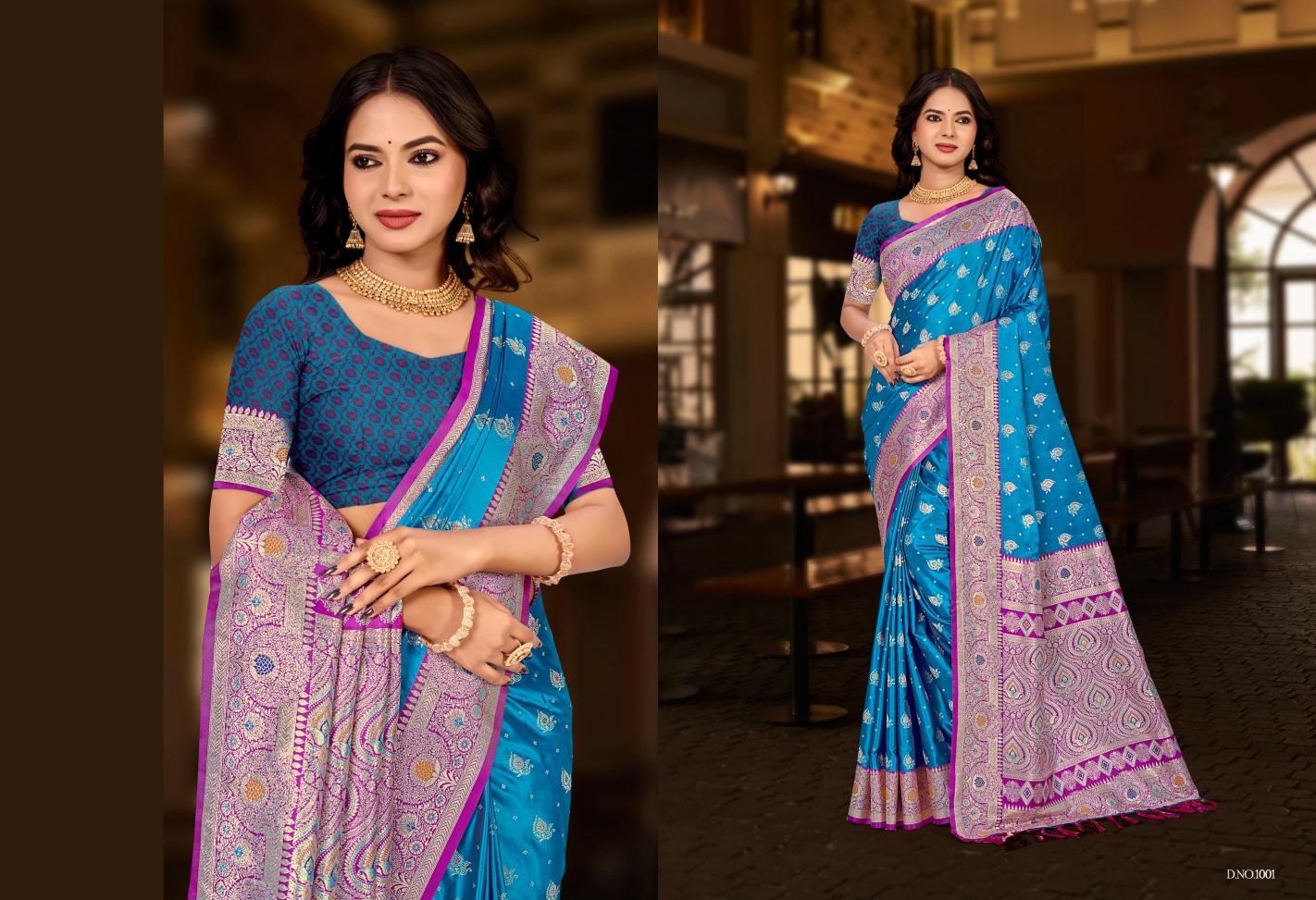 Bunawat - Plazma Silk Vol-02 Sangam Prints Silk Woven Work Traditional Saree