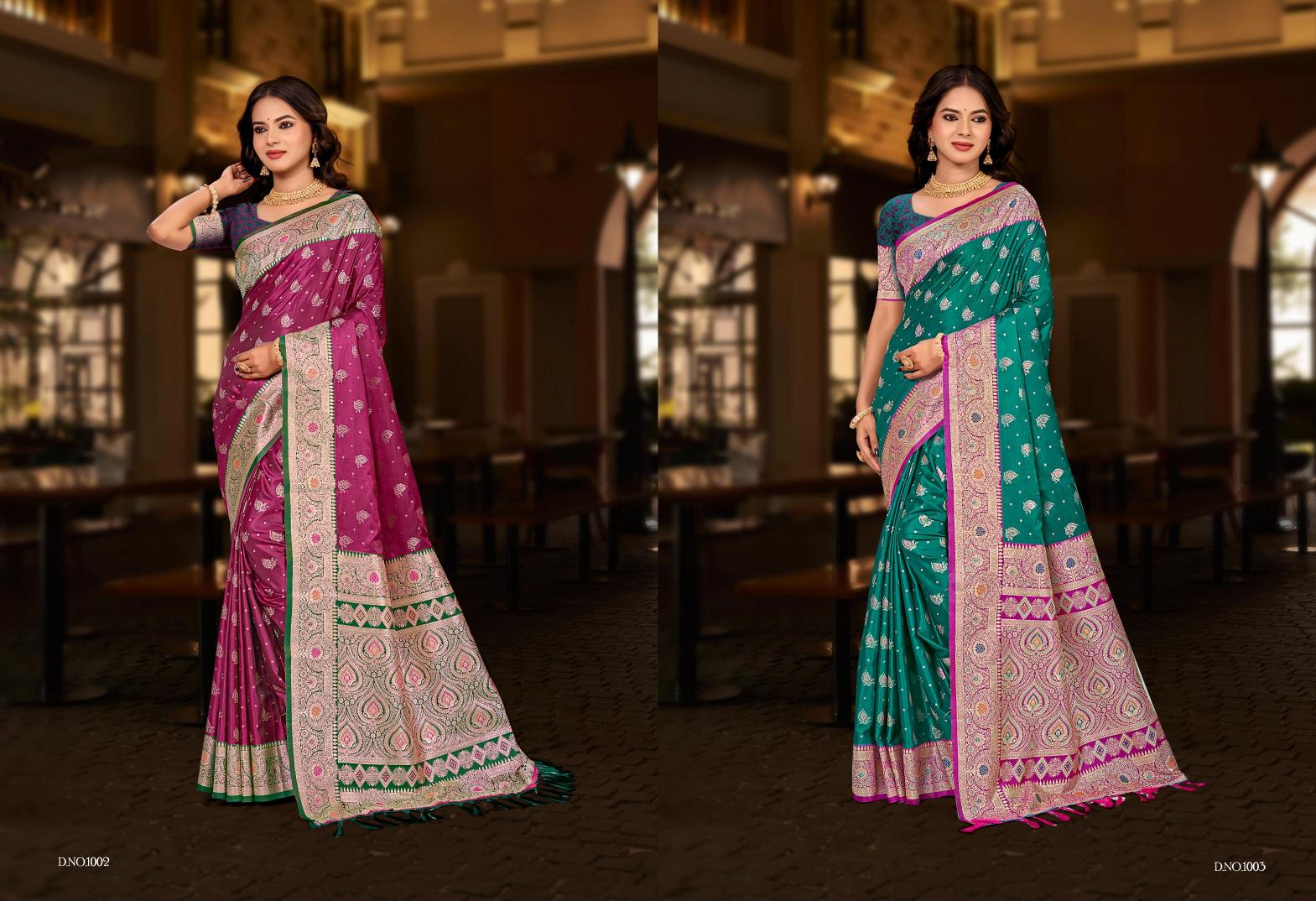 Bunawat - Plazma Silk Vol-02 Sangam Prints Silk Woven Work Traditional Saree