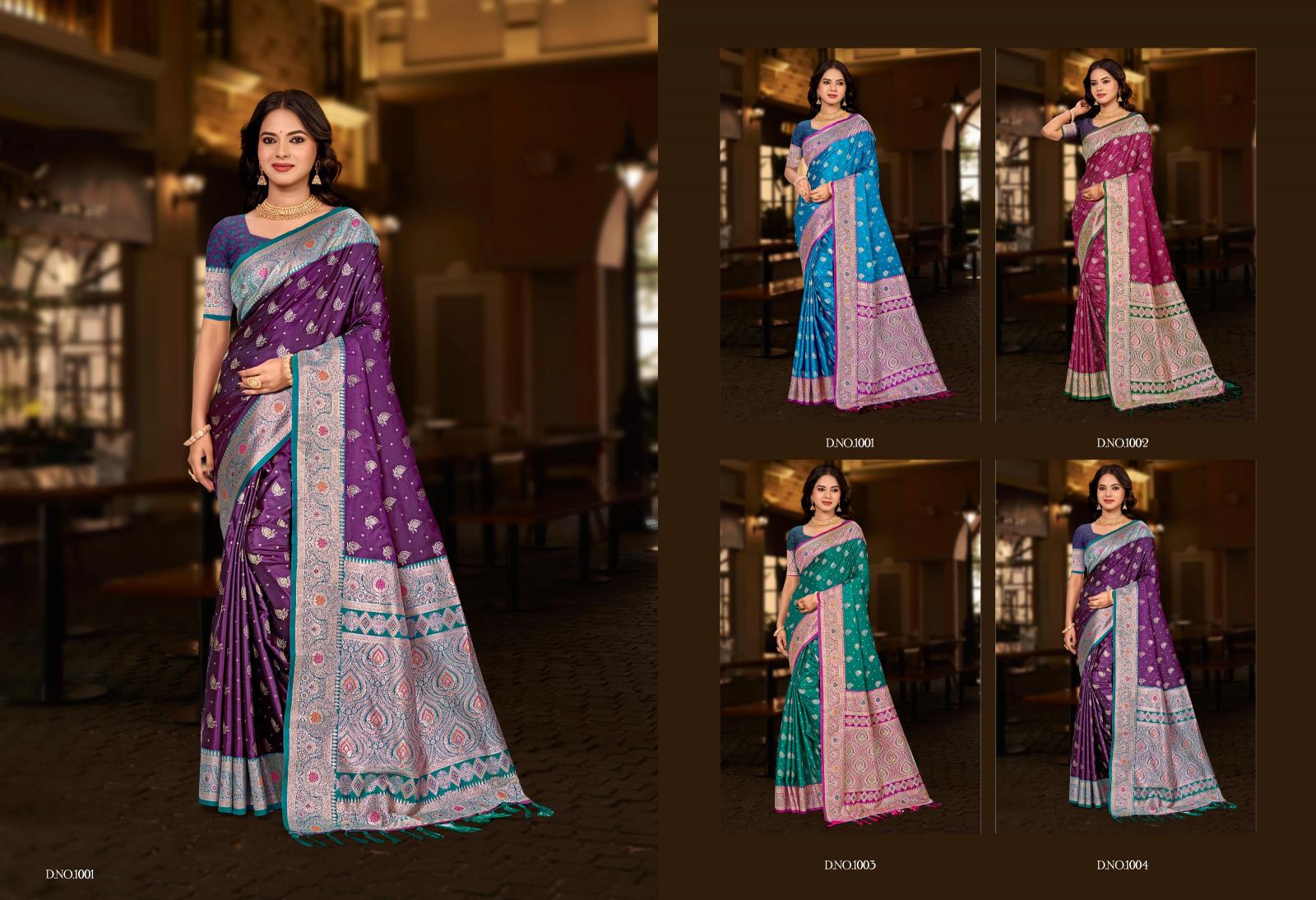 Bunawat - Plazma Silk Vol-02 Sangam Prints Silk Woven Work Traditional Saree