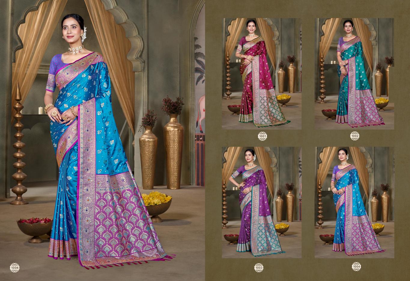 Bunawat - Plazma Silk Vol-03 Sangam Prints Silk Woven Work Traditional Saree