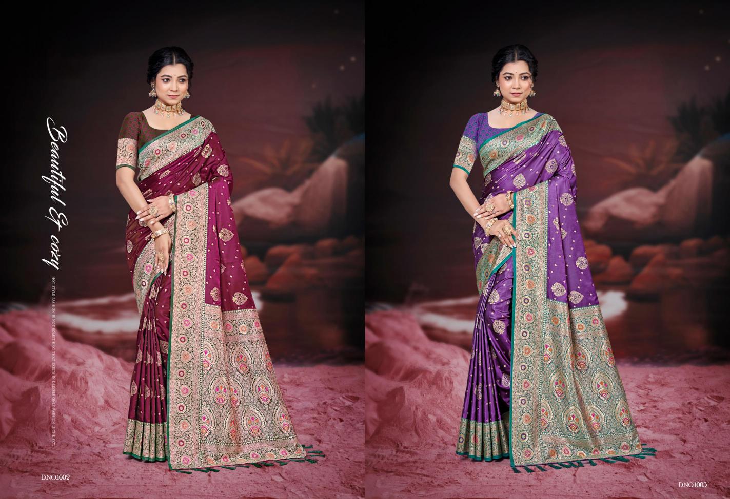 Bunawat - Plazma Silk Vol-04 Sangam Prints Silk Woven Work Traditional Saree