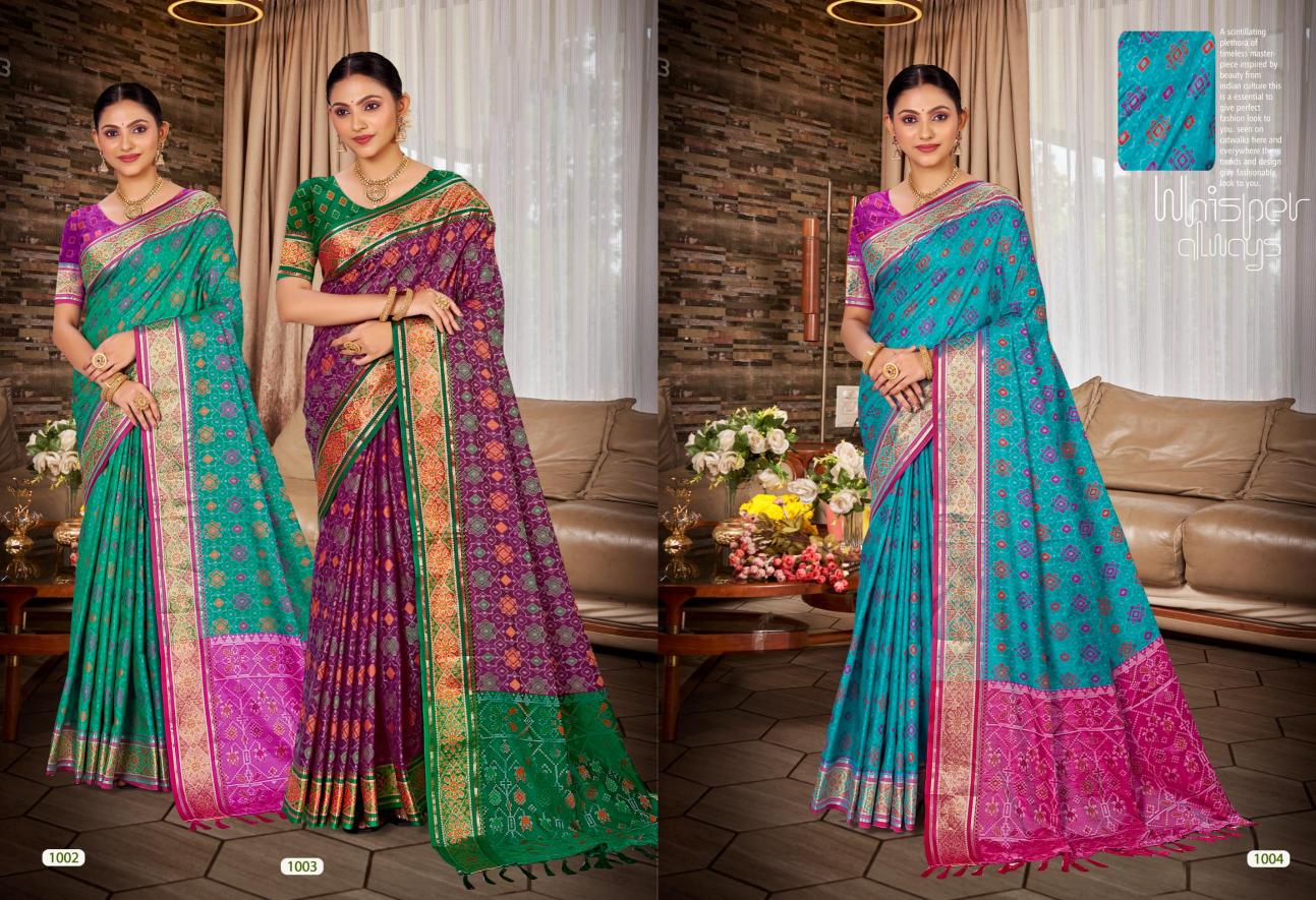 Bunawat - Rajshahi Patola-01 Sangam Prints Patola Silk Woven Work Traditional Saree