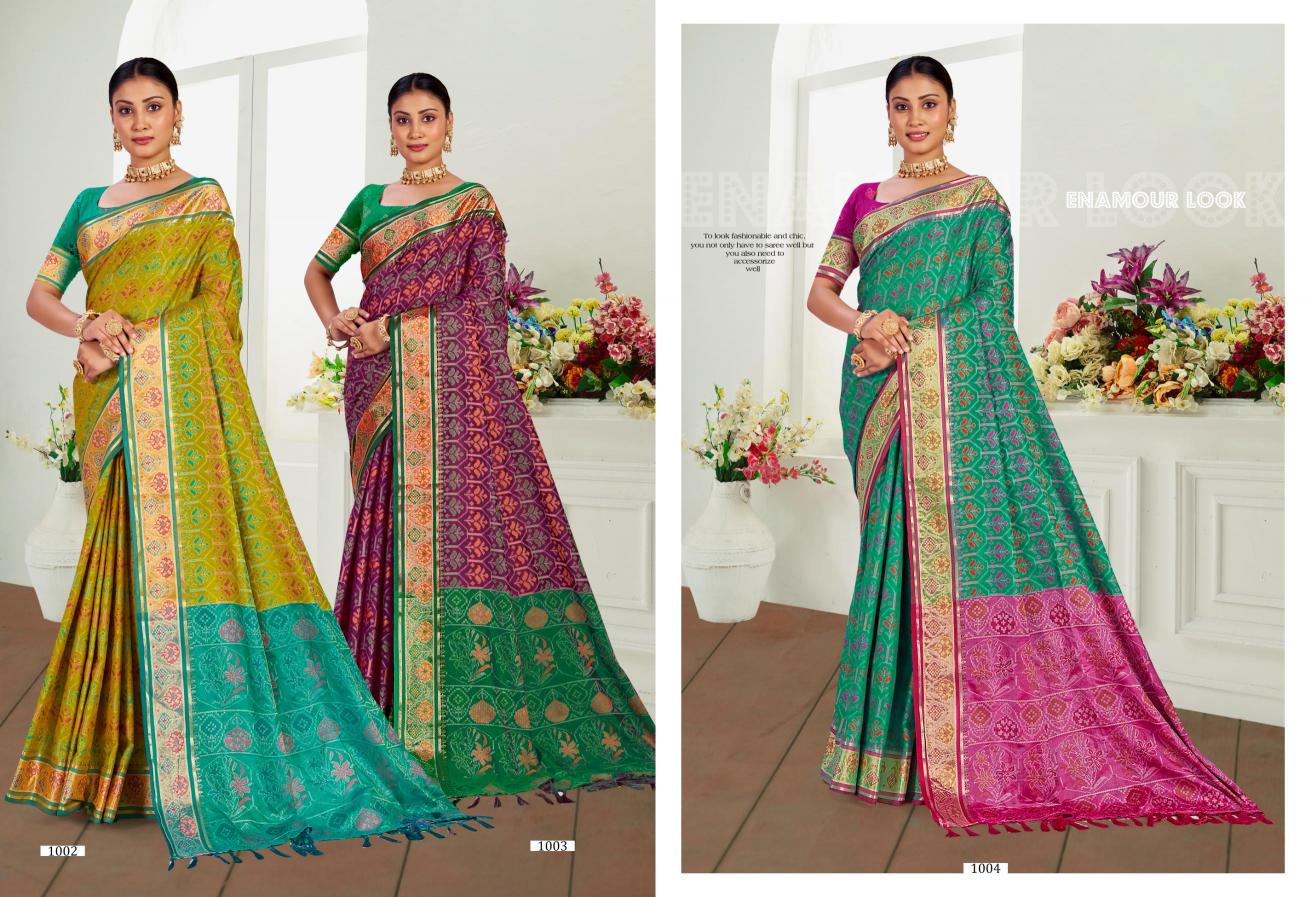 Bunawat - Rajshahi Patola-02 Sangam Prints Patola Silk Woven Work Traditional Saree