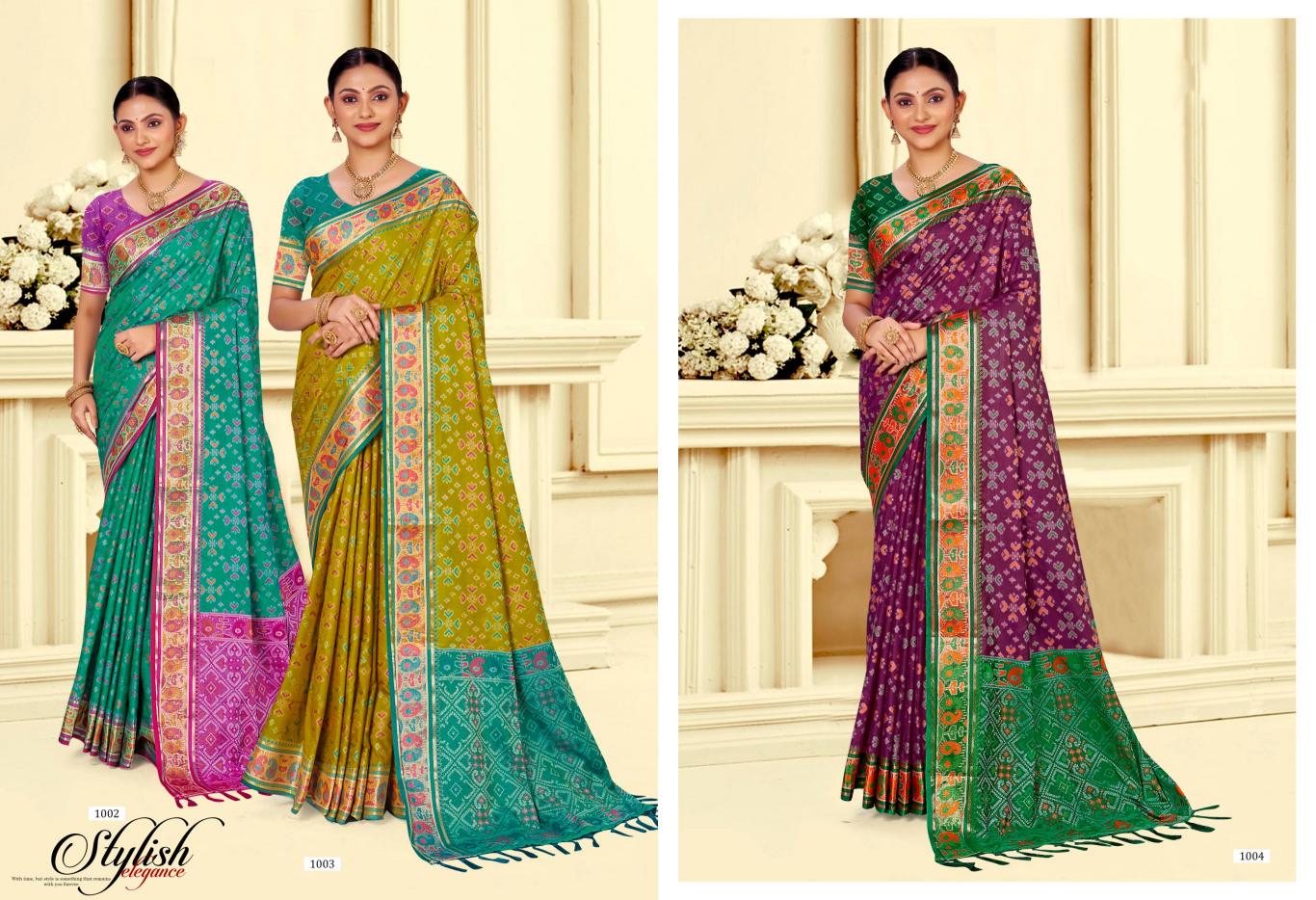 Bunawat - Rajshahi Patola-03 Sangam Prints Patola Silk Woven Work Traditional Saree