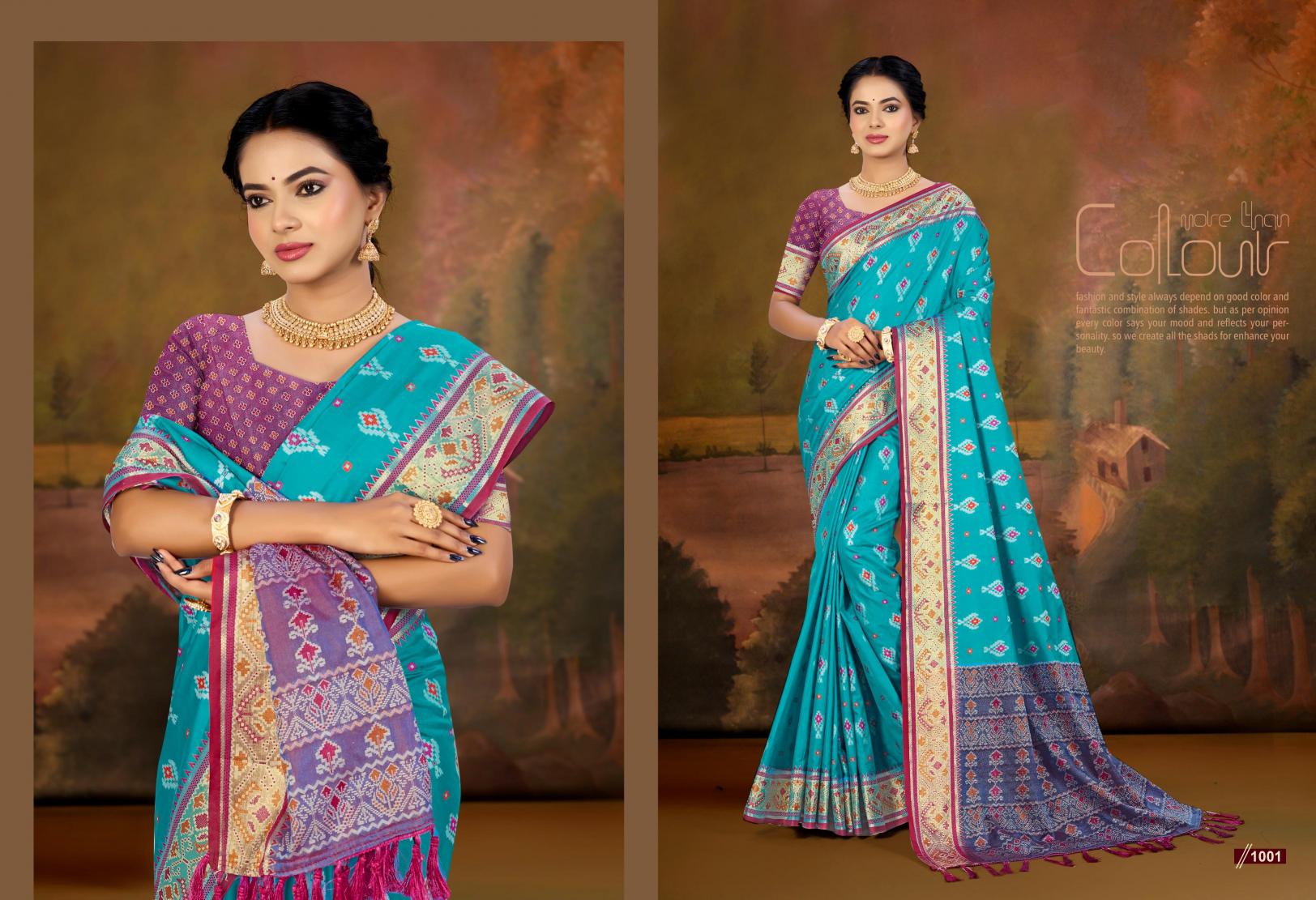 Bunawat - Rajshahi Patola-04 Sangam Prints Patola Silk Woven Work Traditional Saree